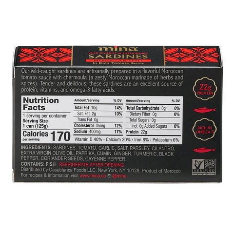 Mina Sardines In Rich Tomato Sauce