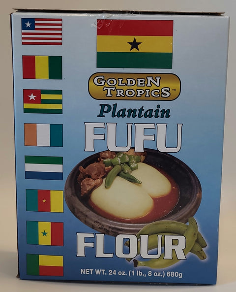 Golden Tropics Plantain Fufu Flour (24 oz/1.5 lb)