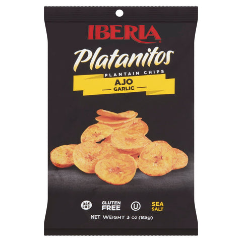 Iberia Garlic/Ajo Platanos Chips (3 oz)