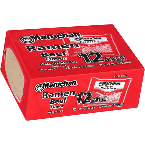 Maruchan Ramen Noodle Soup Beef Flavor (12 pack)