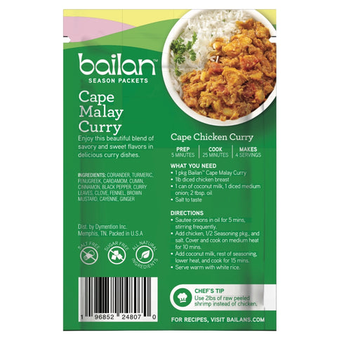 Bailan Cape Malay Curry Spice (1 oz pack)