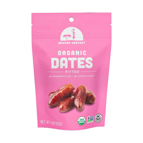 Organic Dried Dates Pitted 4 Oz