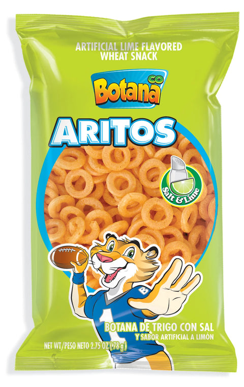 Botana Co Aritos Salt & Lime Wheat Snack