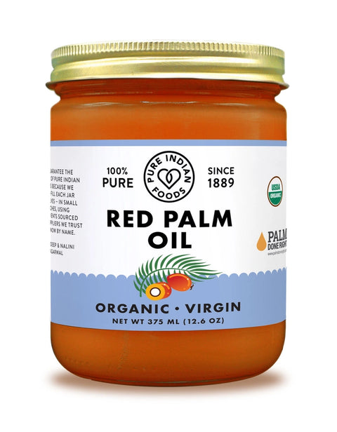 Pure Indian Foods 100% Pure Red Palm Oil (12.6 oz bottle)