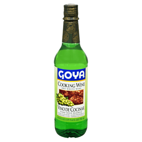 Goya Dry White Cooking Wine/Vino de Cocinar - Vino Seco Blanco (25.4 oz bottle)