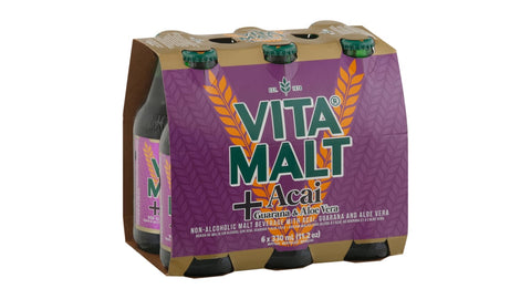 Vita Malt + Acai, Guarana & Aloe Vera (6pk)