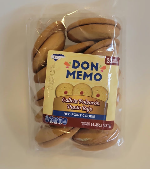 Don Memo Galleta Polvorón Punto Rojo (Red Point Cookie)