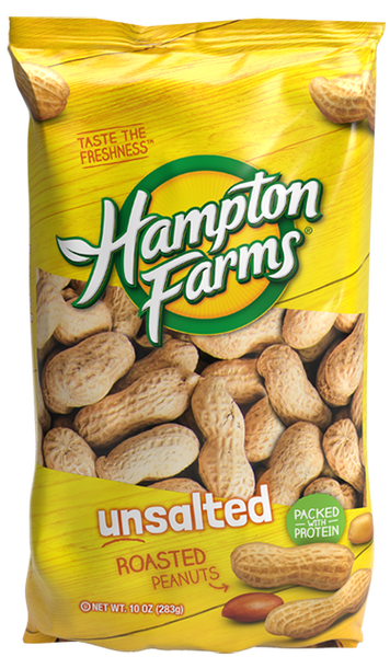 Hampton Farms Unsalted Roasted Peanuts