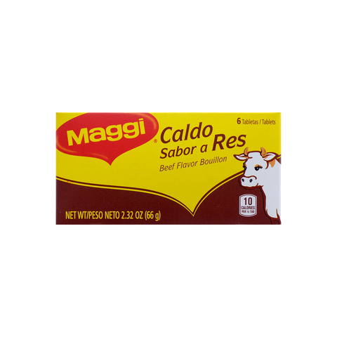 Maggi Beef Flavor Bouillon/Caldo Sabor a Res (2.32 oz pack)