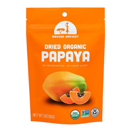 Organic Dried Papaya 2 Oz