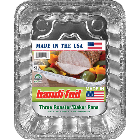 Handi-Foil Three Roaster/Baker Pans