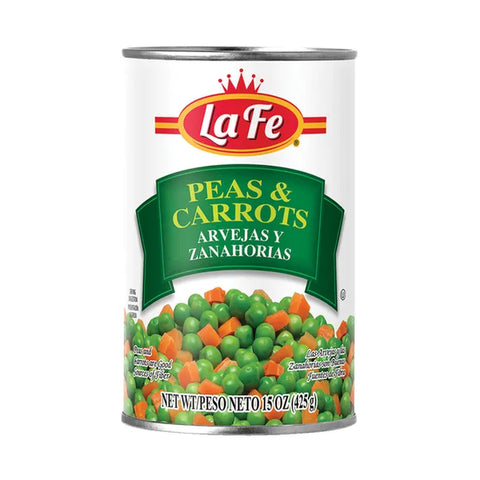 La Fe Peas & Carrots/Arvejas y Zanahorias (15 oz)