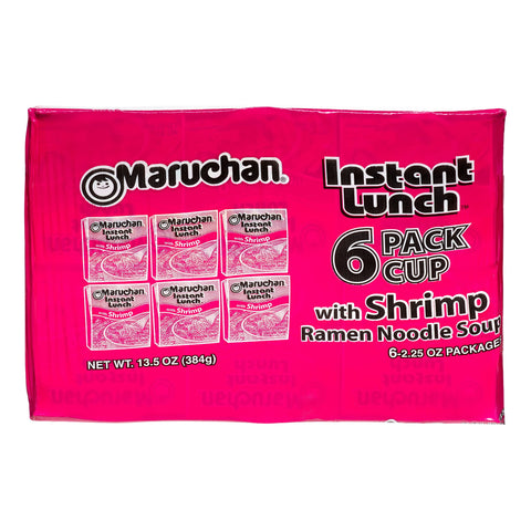 Maruchan Instant Lunch Ramen Noodle Soup with Shrimp (6 pack cup)