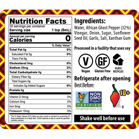 African Dream African Ghost Pepper Hot Sauce (5 fl oz)