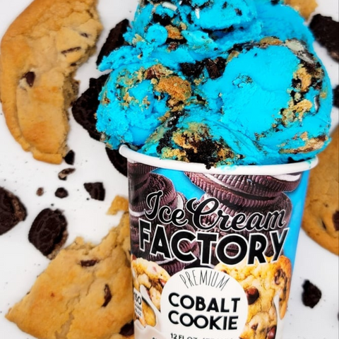 Cobalt Cookie Ice Cream (12 oz)