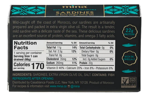 Mina Sardines In Extra Virgin Olive Oil
