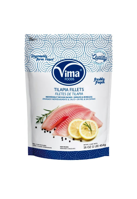 Vima Foods Frozen Tilapia Fillets (16 oz)