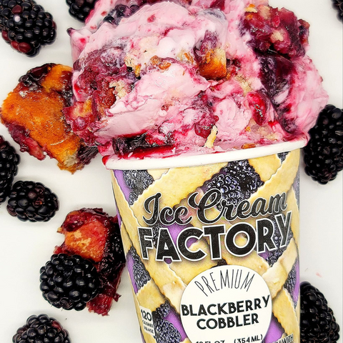 Blackberry Cobbler Ice Cream (12 oz)