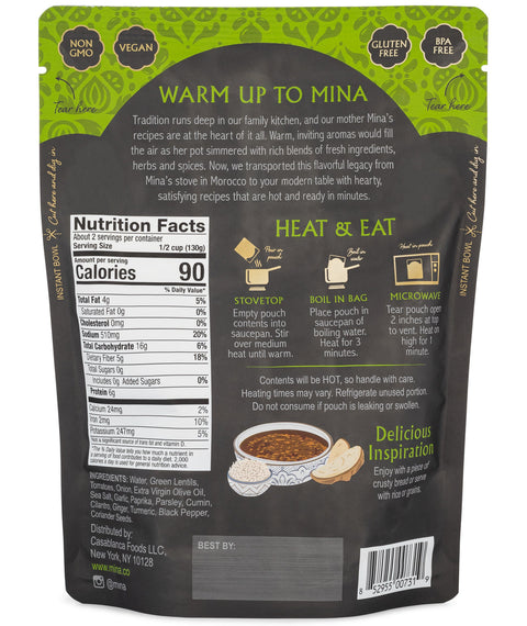 Mina Addis Moroccan Lentils Stew