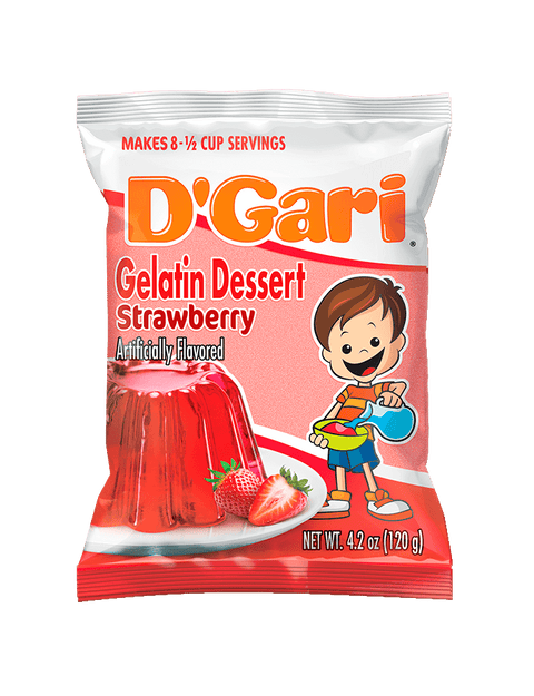 D'Gari Strawberry Gelatin Dessert (4.2 oz)