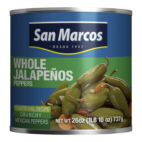 San Marcos Whole Jalapeños Peppers (26 oz)