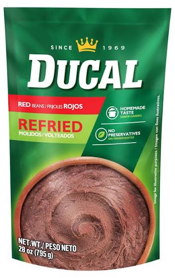 Ducal Refried Red Beans (28 Oz)