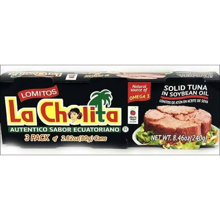 La cholita Lomitos Solid Tuna in Soybean Oil (3 Pack)