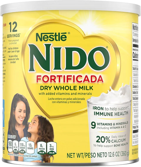 Nestlé NIDO Dry Whole Milk Powder (12.6 oz)