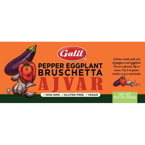 Galil Ajvar (Pepper & Eggplant Bruschetta) 19 oz