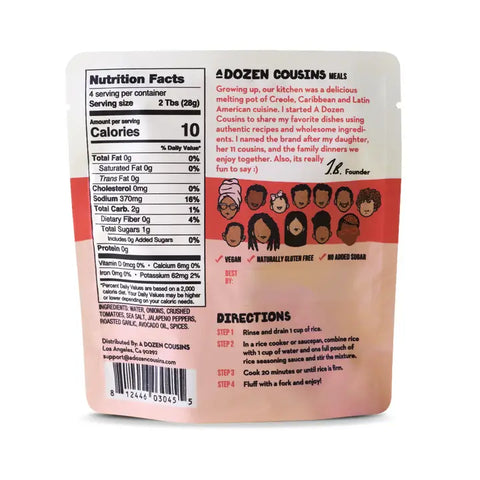 A Dozen Cousins Mexican Red Rice Seasoning Sauce (4 oz)