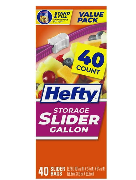 Hefty Storage Gallon-40 Bags