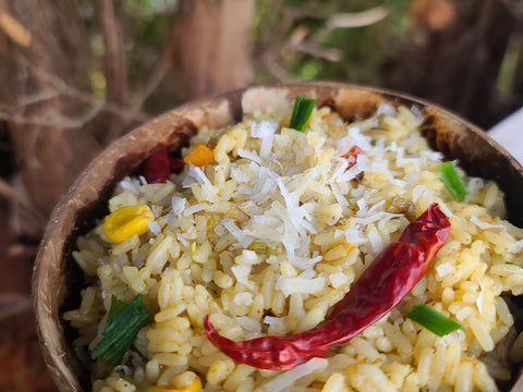 Flourish Spices Coconut Rice Mix - Rice and Seasoning (12 oz)