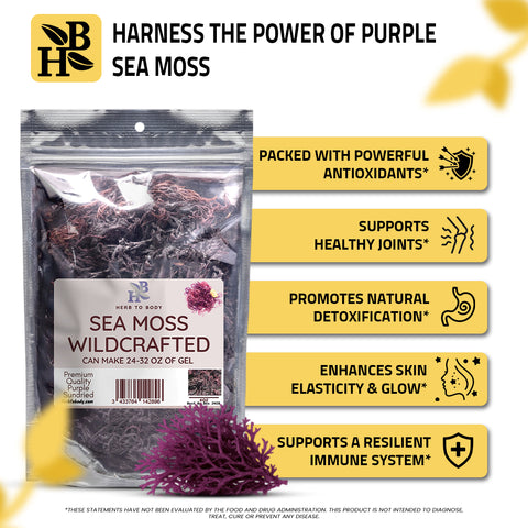 Herb to Body Sea Moss Wildcrafted (4 oz)