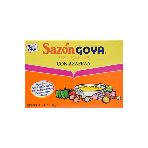 Sazón Goya Seasoning With Azafran/Con Azafran (3.52 oz pack)