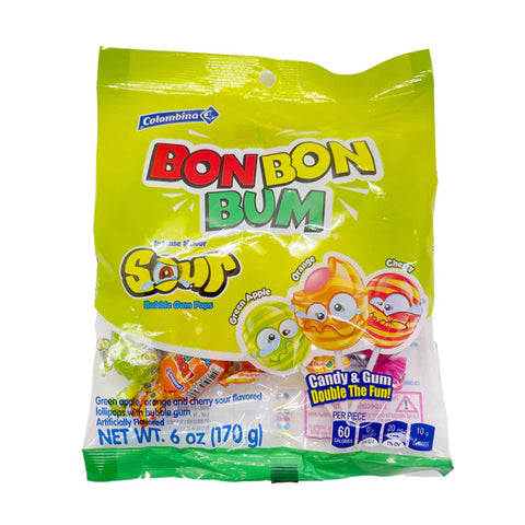 Colombina Bon Bon Bum Sour Candy (6 oz)