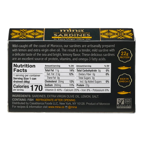 Mina Sardines With Lemon