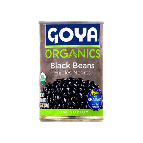 Goya Organics Black Beans/Frijoles Negros (15.5 oz can)