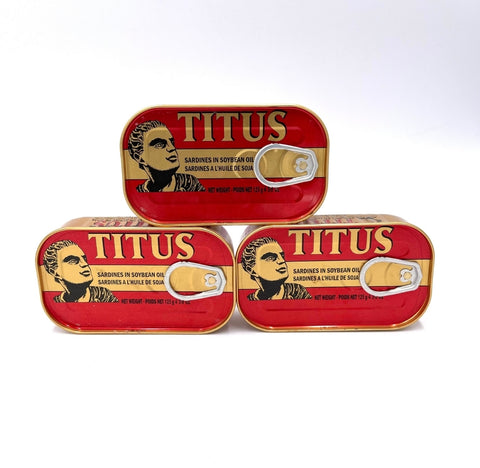 Titus Sardines in Soybean Oil can (3-pk)