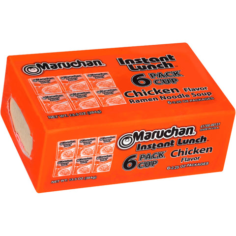 Maruchan Chicken Flavor Instant Lunch Ramen Noodle Soup (6 pack cup)