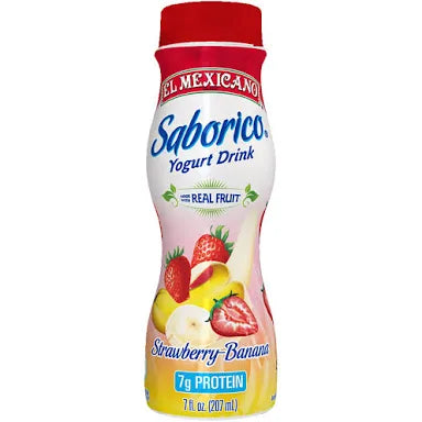 El Mexicano Saborico Yogurt Drink Strawberry Banana (7 FL OZ)
