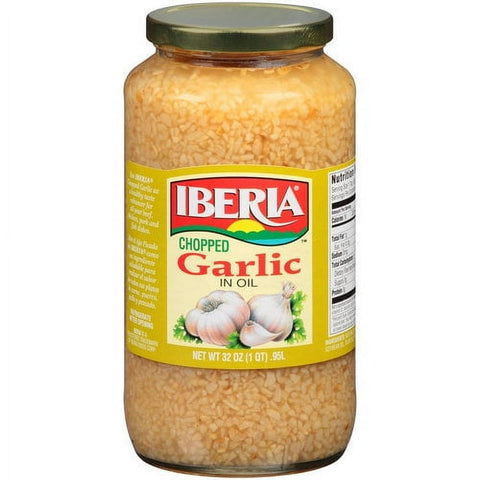 Iberia Chopped Garlic in Oil (32 oz)