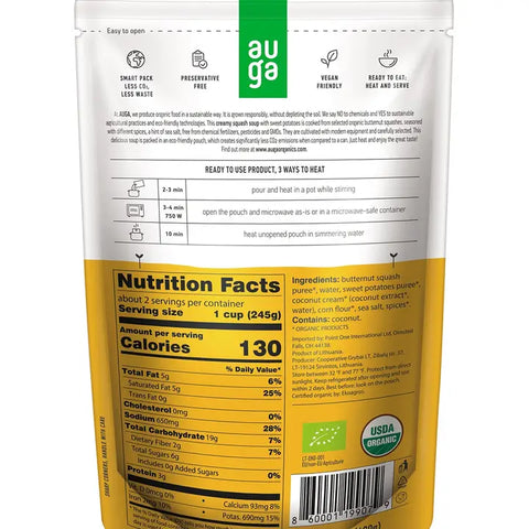 Auga Organic Butternut Squash Soup (14.1 oz)