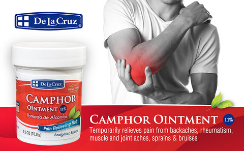 De La Cruz Camphor Ointment 11% (2.5 oz)