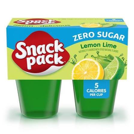 Snack Pack zero sugar lemon lime