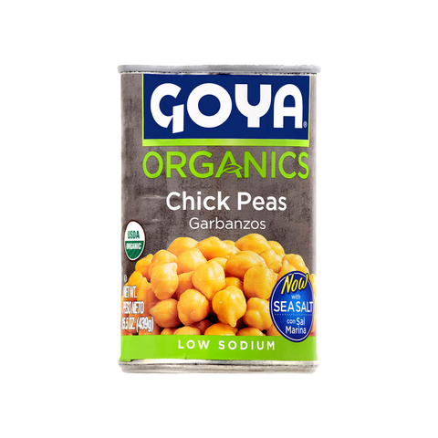 Goya Organics Chick Peas/Garbanzos (15.5 oz can)