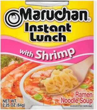 Maruchan instant luncg shrimp flavor (Ramen noodle)