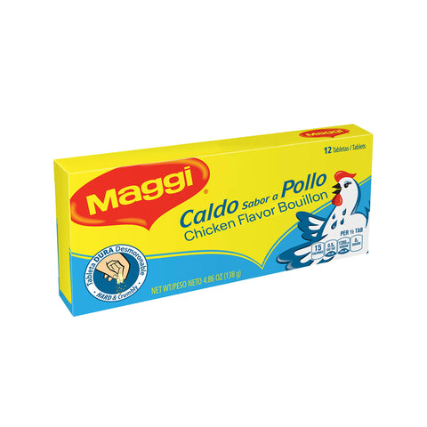 Maggi Chicken Flavor Bouillon/Caldo Sabor a Pollo (4.86 oz)