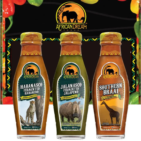 African Dream Fermented Hot Sauces Gift Set