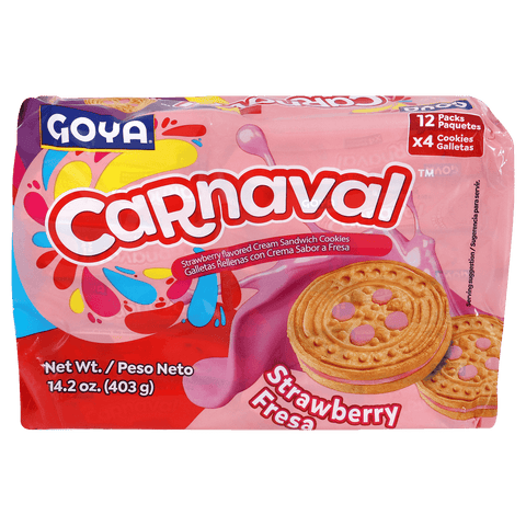 Goya Carnaval Strawberry Cookies (14.2 oz case)
