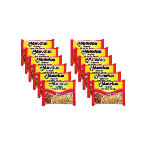 Maruchan Ramen Noodle Soup Beef Flavor (12 pack)
